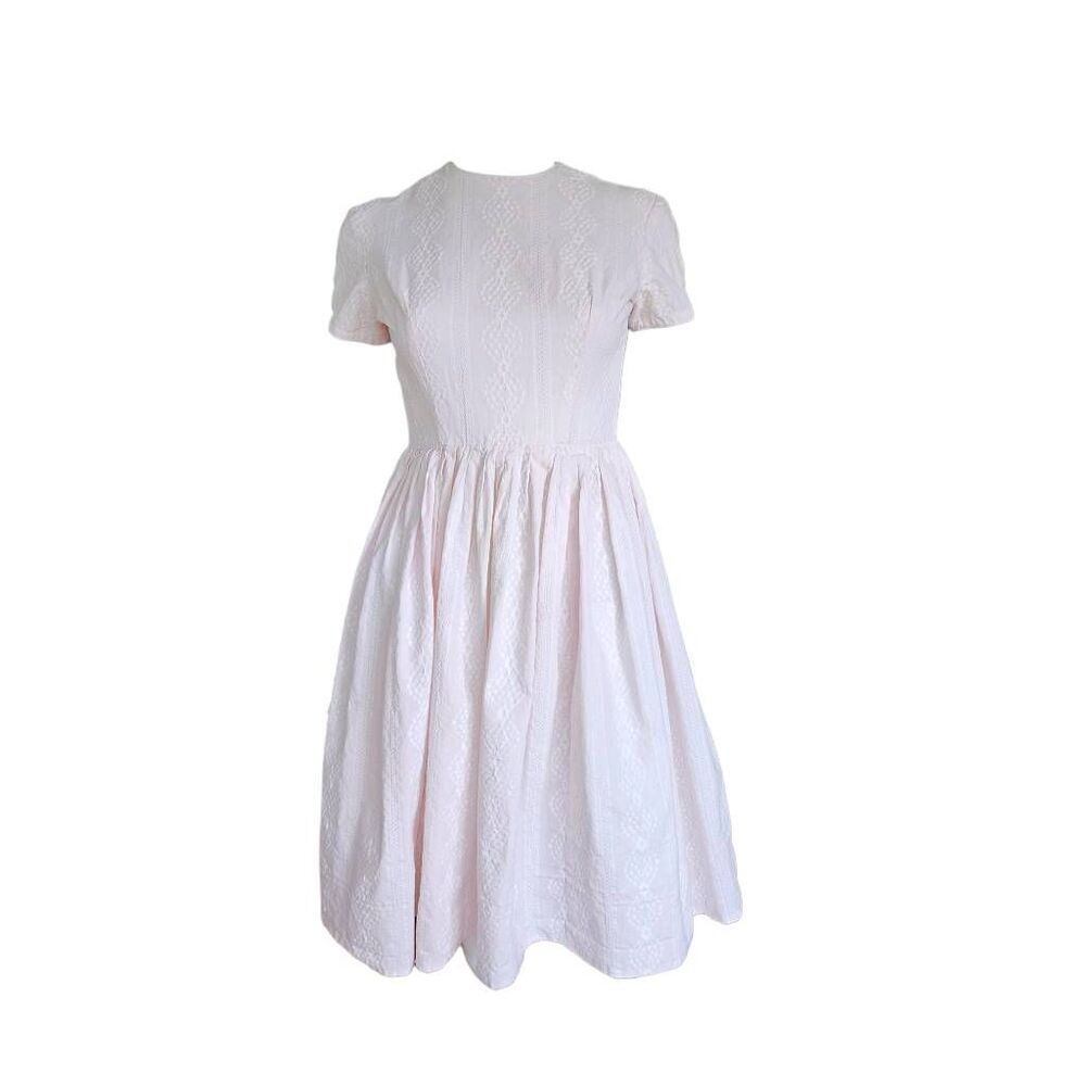 70s vintage coquette a-line dress